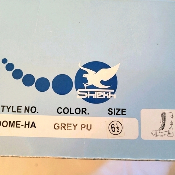 Shiekh Grey Rome Ha Boots Size 6.5 - Picture 11 of 11